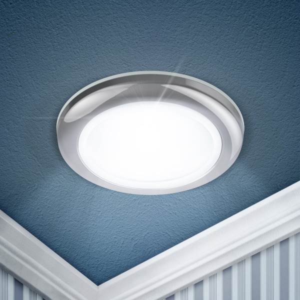 ЭРА WR1 CH Хром Светильник влагозащищенный MR16,12V/220V, 50W