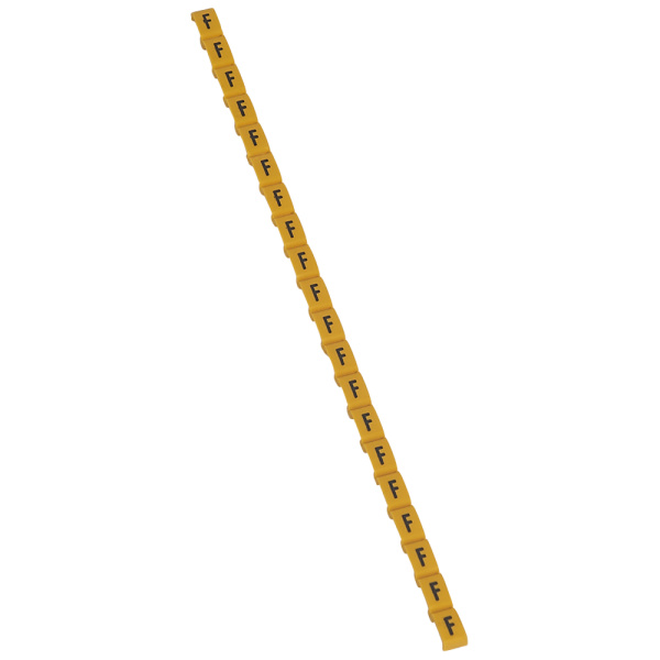 Legrand Duplix Маркер чёрная маркировка на желтом фоне заглавная буква F 038415