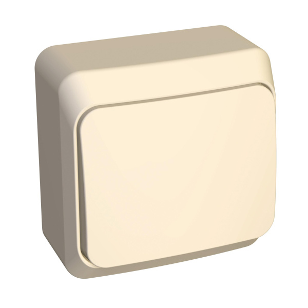 Купить Systeme Electric Этюд наруж Крем Переключатель 1-клавишный