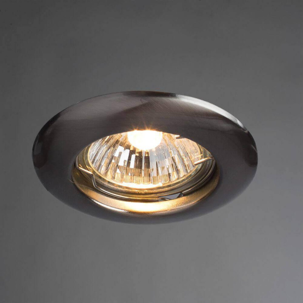Arte Lamp Praktisch Серебро/Серый Светильник точечный встаиваемый 1x50W 1xGU10 A1203PL-1SS Купить Arte Lamp Praktisch Серебро/Серый Светильник точечный встаиваемый 1x50W 1xGU10 A1203PL-1SS