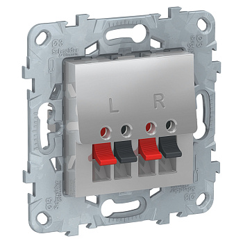 SE Unica New Алюминий Аудиорозетка NU548630