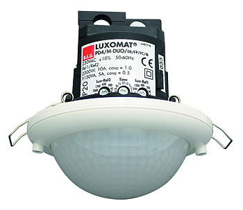 BEG Белый Датчик присутствия потолочный 360°, двухканальный, диаметр действия 24м IP20 92251