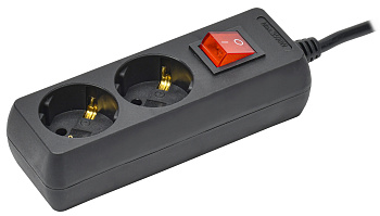 IEK Удлинитель У02К 2 места с/з 5м 3х1мм2 16А 250В чер.