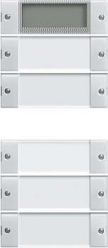 Gira S-55 Бел глянц / прозрачн. Комплект клавиш, 5 шт. Plus 214503