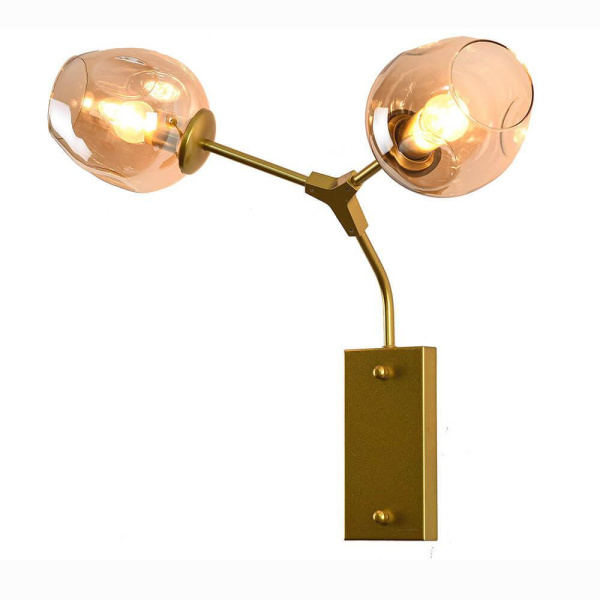 Kink Light 07512-2,33 Бра Нисса матовое золото (медовые плафоны) w54*30 h50 E27 2*40W