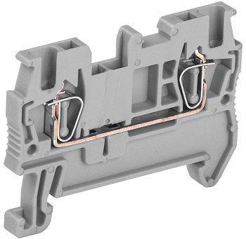 IEK Клемма пружинная КПИ 2в-1,5 17,5А серый