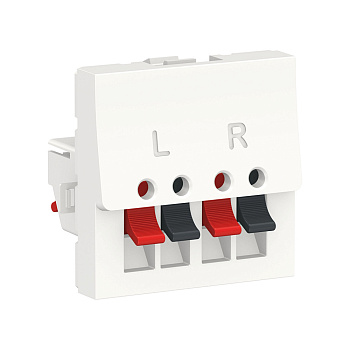 SE Unica Modular Бел Аудиорозетка, 2 модуля NU348618