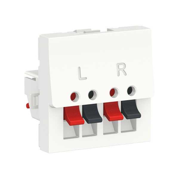 SE Unica Modular Бел Аудиорозетка, 2 модуля NU348618