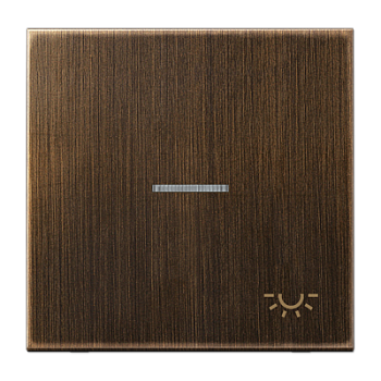 JUNG клавиша  с линзой, латунь Antik ME2990KO5LAT