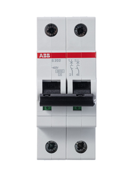 ABB Выключатель автоматический 2-полюсной S202 C1 2CDS252001R0014 Купить ABB Выключатель автоматический 2-полюсной S202 C1 2CDS252001R0014