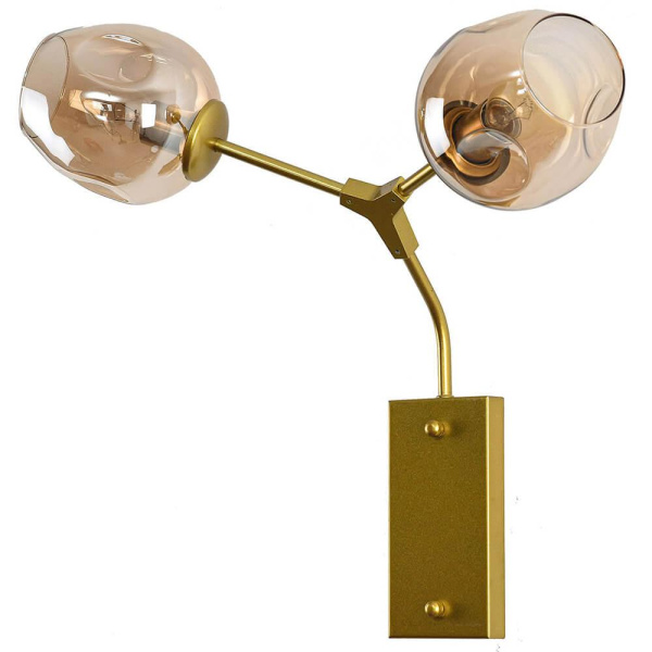 Купить Kink Light 07512-2,33 Бра Нисса матовое золото (медовые плафоны) w54*30 h50 E27 2*40W