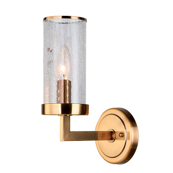 Favourite Assembly Светильник настенный металл цвета золотистой бронзы, прозрачные стекла с эффектом растрескивания 1*E14*40W 2060-1W