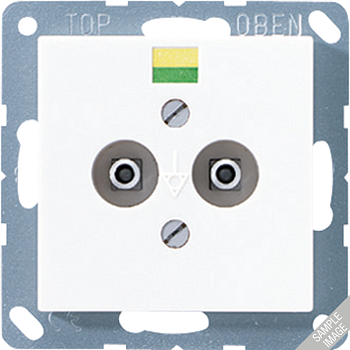 JUNG AS 500 Белая Розетка штепсельная для выравнивания потенциалов антибактериальная ABA565-2WW