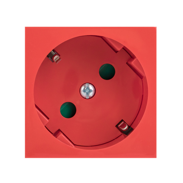 Купить EKF PROxima Розетка 45х45 PRO, с заземлением, красная , 45 град