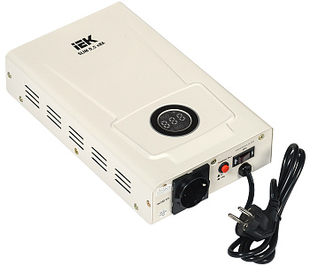 IEK  SLIM Стабилизатор напряжения 1-ф. настенный 0,5кВА