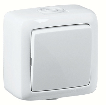 Hegel Альфа наруж Белый ВА10-261 Переключатель 1-клавишный, брызгозащищенный