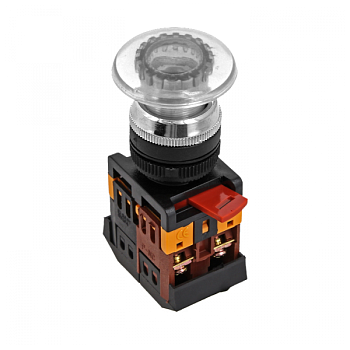 EKF PROxima Кнопка AELA-22 белая с подсветкой NO+NC 24В