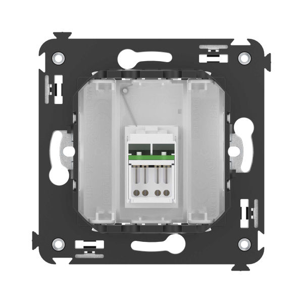 Купить DKC Компьютерная розетка RJ-45 в стену, кат.6А одинарная, "Avanti", "Белое облако"