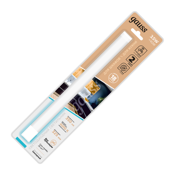 Купить Gauss Светильник сенсорный модель K 3,5W 350lm 4000K 170-260V 320mm IR 9021531235