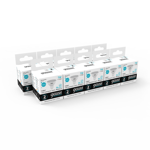 Купить Gauss Лампа Elementary MR16 7W 550lm 4100K GU5.3 LED 13527
