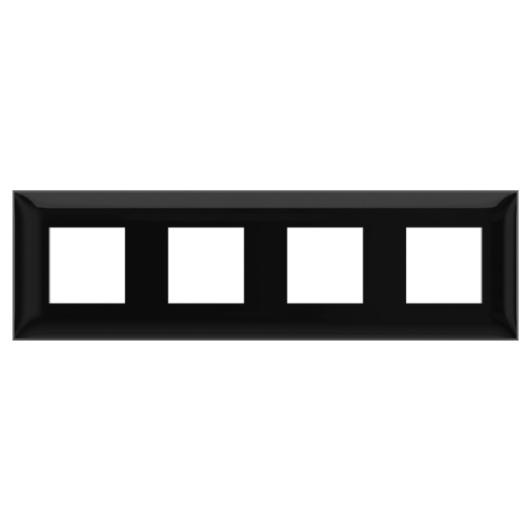 Купить DKC Рамка "Avanti", "Черный квадрат", 4 поста (8 мод.)