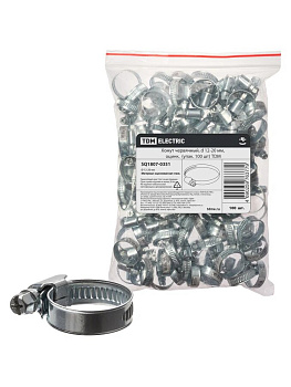 TDM Хомут червячный, d 12-20 мм, оцинк  (упак. 100 шт) SQ1807-0351