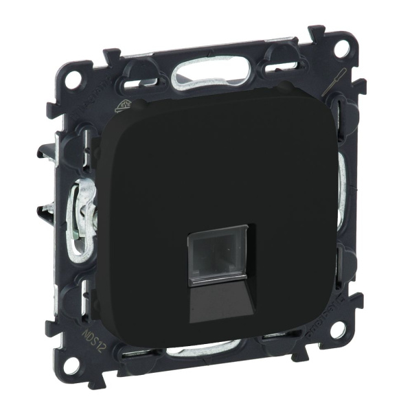 Купить Legrand Valena ALLURE DIY Антрацит Розетка комп(RJ45) 1-ая 5 кат UTP 753950