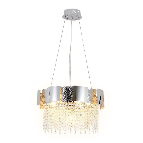 Ambrella Подвесная хрустальная люстра TR5244/7 SL/CL серебро/прозрачный E14/7 max 40W D500*630