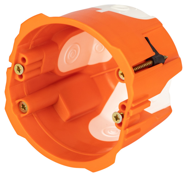 ЭРА Коробка установочная KUU-71-65-unibox универсальная UniBox для твердых и полых стен саморез оранжевая 71х65мм