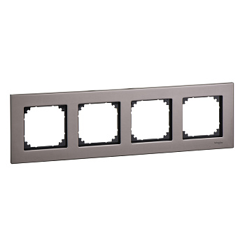 SE Merten SM M-Elegance Серый родий Рамка 4-ая MTN403414