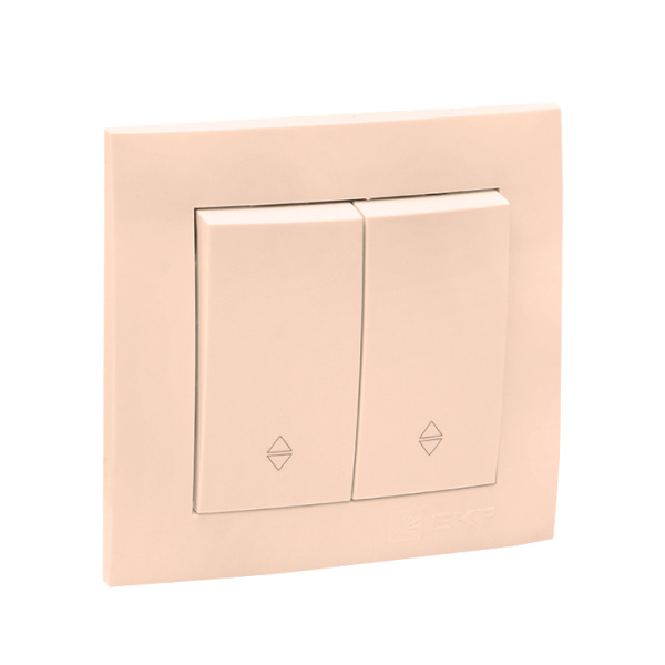 Купить EKF PROxima Валенсия выключатель 2-кл. 10А кремовый проходной