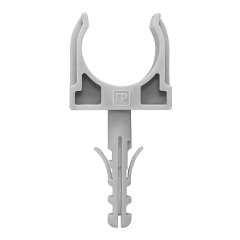 Промрукав Крепеж-клипса с дюбелем серая д16 в малой упаковке (10шт/900шт уп/кор) PR13.0315