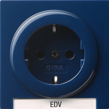 Gira Розетка с полем для надписи 018746