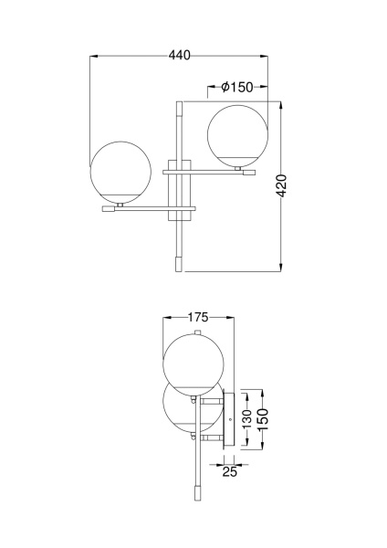 Купить Maytoni Бра Modern Nostalgia Матовое Золото MOD050WL-02G