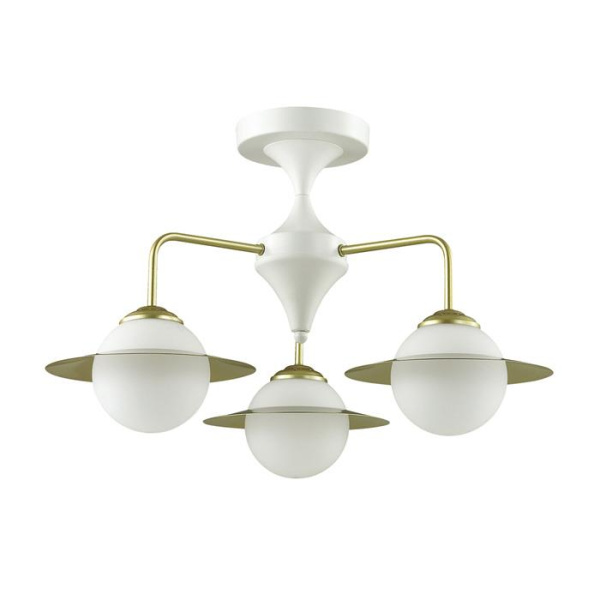 Lumion 3666/3C LN18 105 белый/золотой Люстра потолочная E14 3*60W 220V PRISCILLA