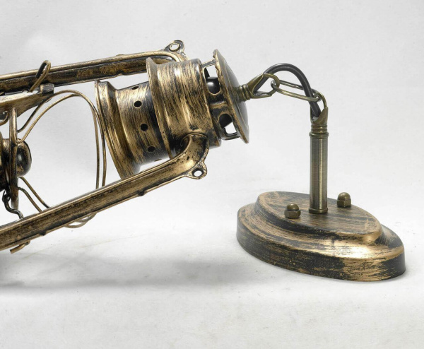 Купить Lussole LOFT Металл Бронзовый /  Стекло Светильник настенный E27 60W LSP-9519