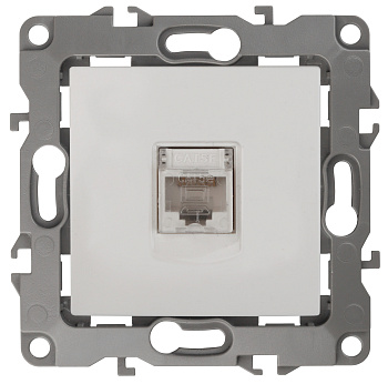 ЭРА 12-3107-01 Белый Розетка информационная RJ45, IP20, 12