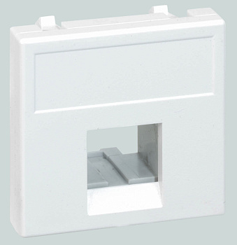 Simon Connect Белый Адаптер на 1 конектор RJ45 SimonConnect, AMP(S110,SL110,SLt),Brand-Rex,RIT, 45х45мм K076-9