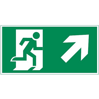Varton пиктограмма "ФИГУРА / СТРЕЛКА ВПРАВО ВВЕРХ" 400х200мм для аварийно-эвакуационного светильника Vault V5-EM03-60.013.023
