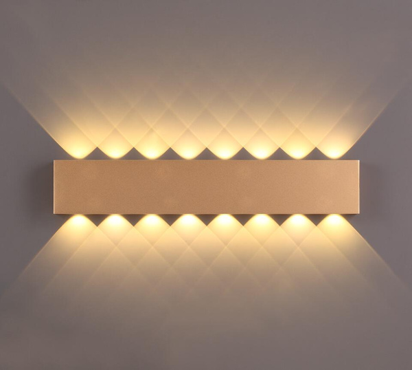 Купить Odeon Light 3893/16WL ODL20 181 золотистый/металл Настенный светильник LED 3000K 16W 220V MAGNUM