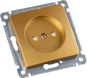 Hegel Мастер внутр Золото РС16-402-07 Розетка, со шторками, механизм