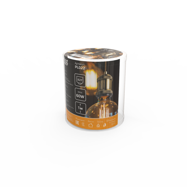 Купить Gauss Светильник подвесной Decor PL022 бронзовый E27, 1 м, 1/40