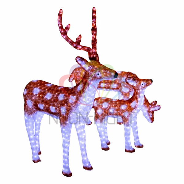 NEON-NIGHT Акриловая светодиодная фигура "Оленёнок коричневый" 85х71х20 см, 800 светодиодов, IP65 понижающий трансформатор в комплекте, 513-106 Купить NEON-NIGHT Акриловая светодиодная фигура "Оленёнок коричневый" 85х71х20 см, 800 светодиодов, IP65 понижающий трансформатор в комплекте, 513-106