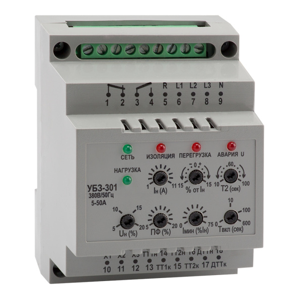КЭАЗ Реле защиты двигателя OptiDin УБЗ-301-10-100-УХЛ3.1
