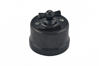 BIRONI Лизетта Керамика Черный Выключатель перекрестный 1-кл B1-203-03