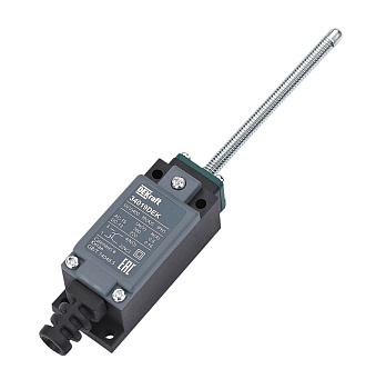 Dekraft Концевой вык. пласт. 1НО1НЗ Пружинный рычаг с пластиковым наконечником