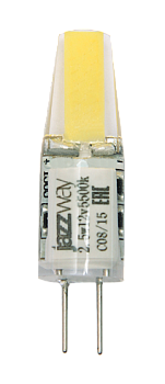 Jazzway Лампа светодиодная (LED) капсульная d10мм G4 2.5Вт 12В холодная дневного света 5500К .2855770