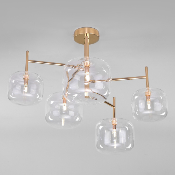 Купить Eurosvet Потолочная люстра в стиле лофт 70128/5 золото a056921