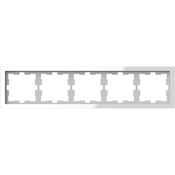 SE Merten D-Life Белый Кристалл Рамка 5-ая MTN4050-6520