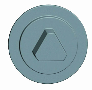 SE Плоская накл.+ треугольный профиль 8 мм NSYSFLOCKT8